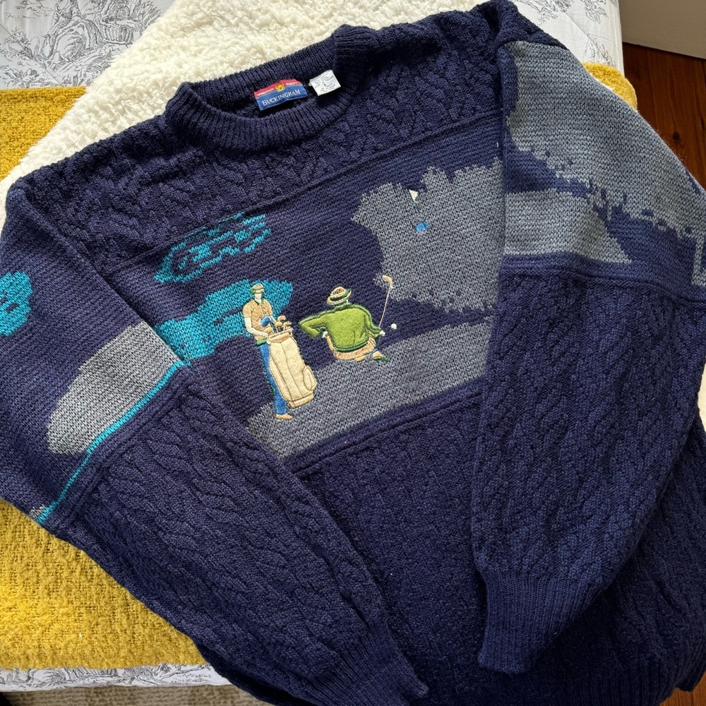 Vintage Buckingham Golf Crewneck Sweater